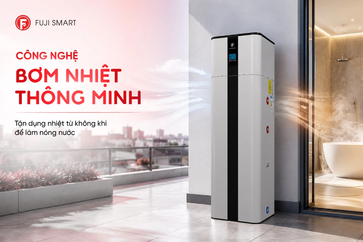 Máy bơm nhiệt heat pump Fuji Smart H800 sở hữu công nghệ thông minh