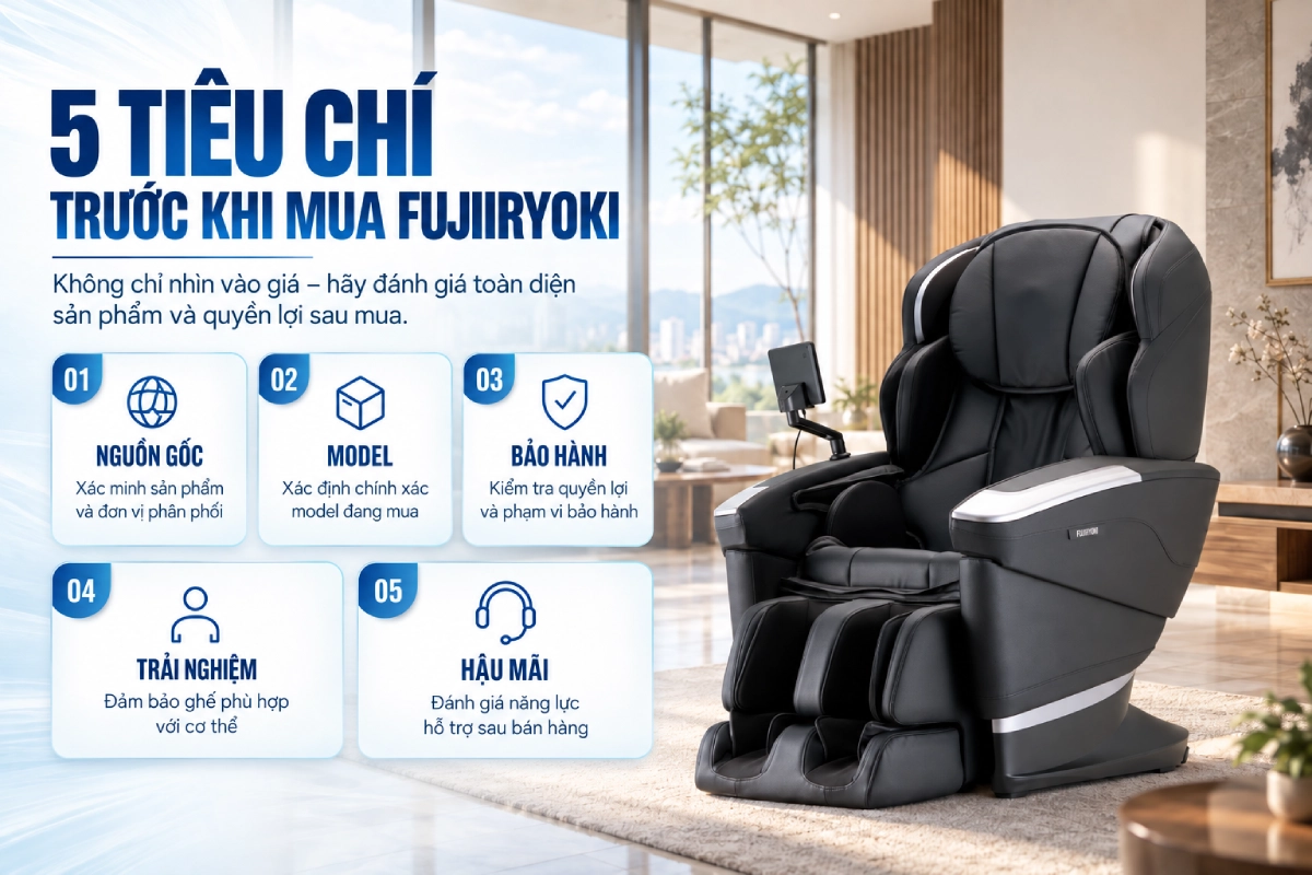 Mua Ghế Massage Fujiiryoki Chính Hãng