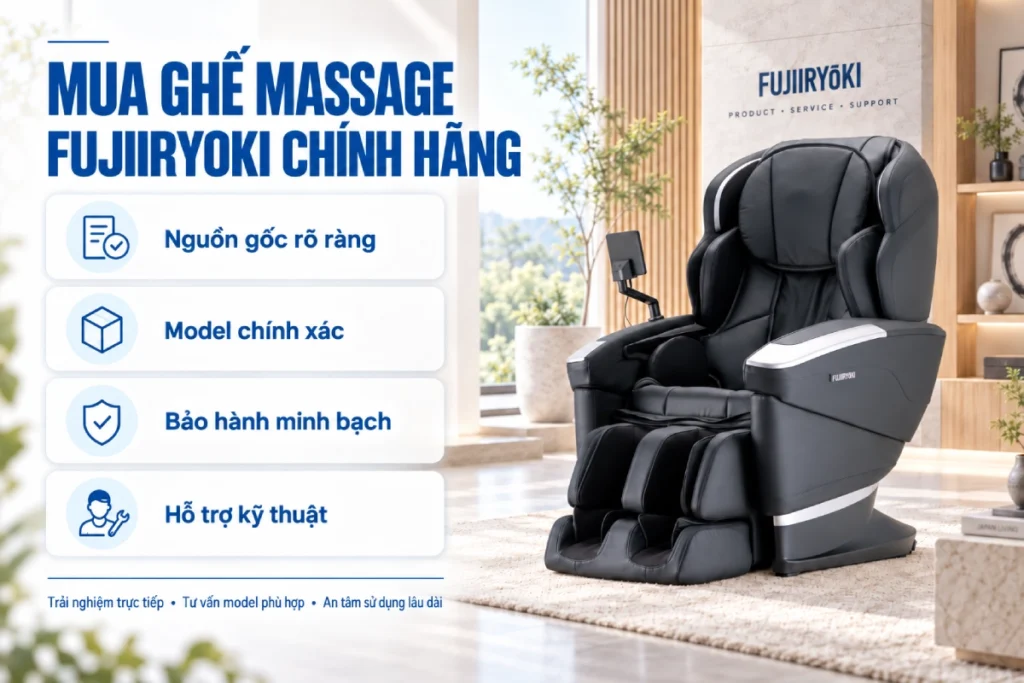 Mua Ghế Massage Fujiiryoki Chính Hãng