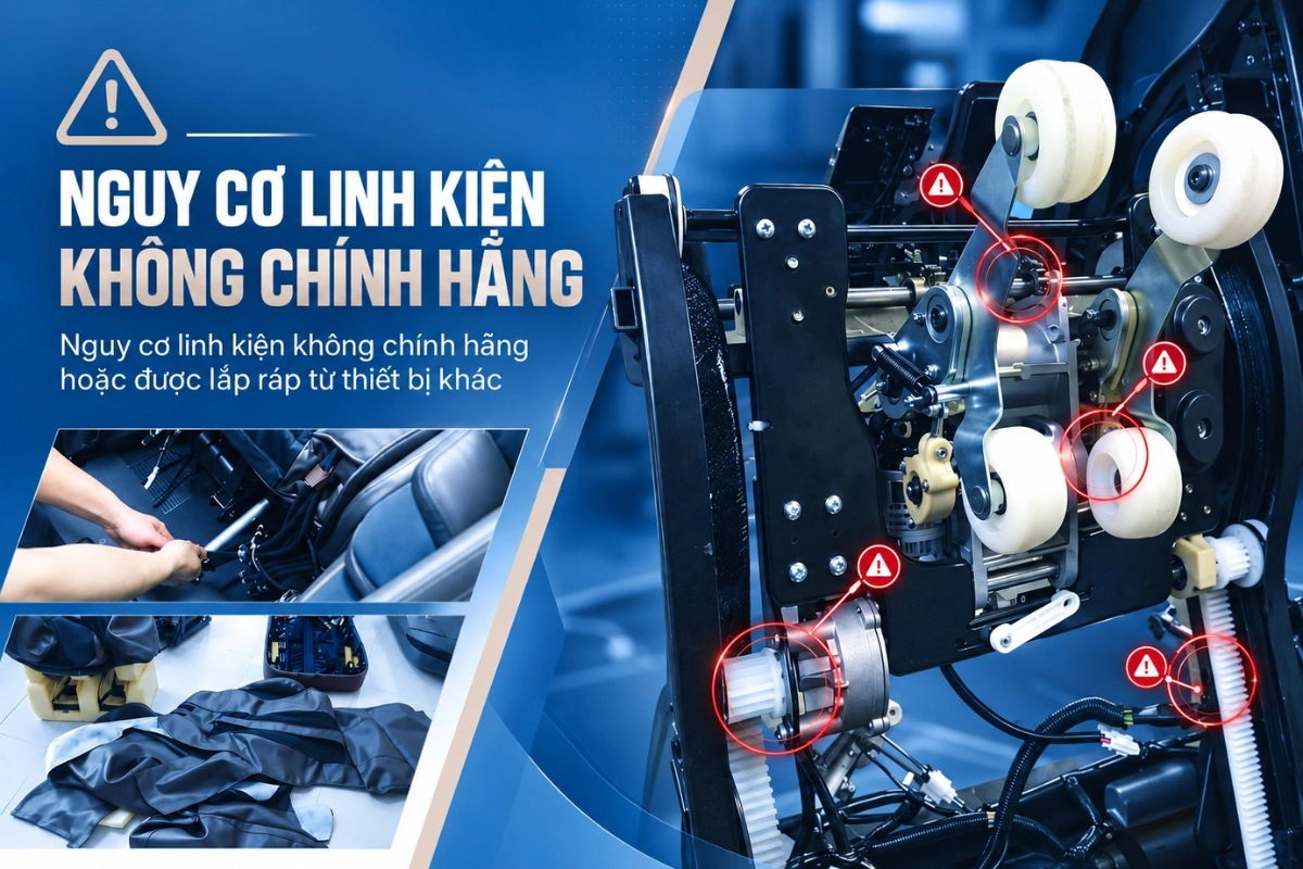 Cảnh báo những rủi ro mua ghế massage Fujiiryoki không chính hãng