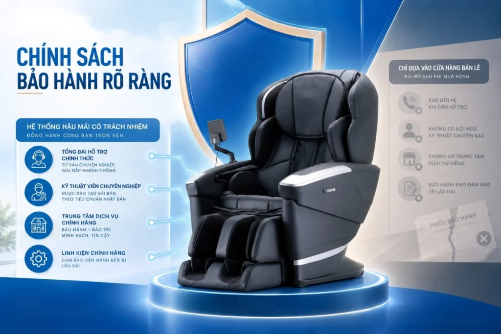 Cảnh báo những rủi ro mua ghế massage Fujiiryoki không chính hãng