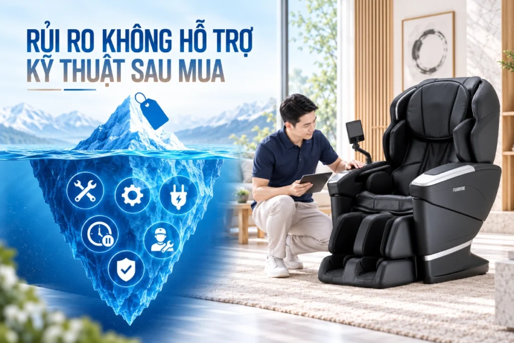 Cảnh báo những rủi ro mua ghế massage Fujiiryoki không chính hãng