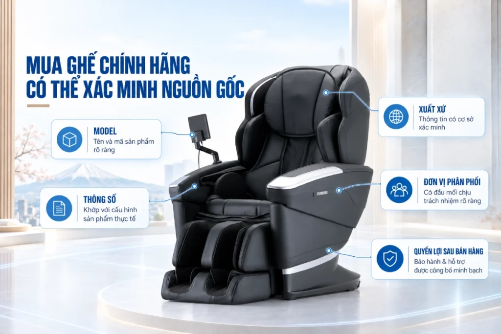 Vì sao cần mua ghế massage Fujiiryoki chính hãng?
